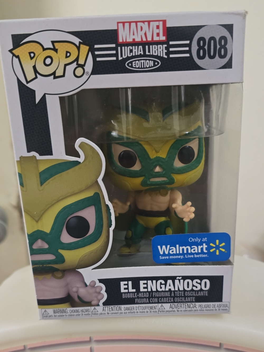 Funko Pop! Marvel Lucha Libre El Engañoso - Green & Yellow